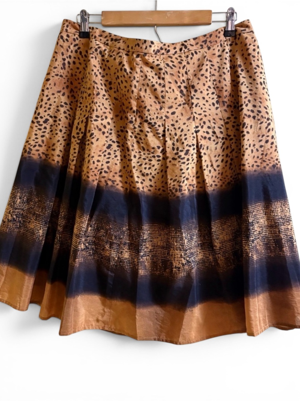 BIG SALE! Jones New York Leopard Print A-Line Skirt Mob Wife Size 14 NWT